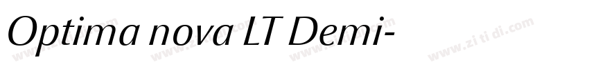 Optima nova LT Demi字体转换 Optima nova LT Demi字体转换